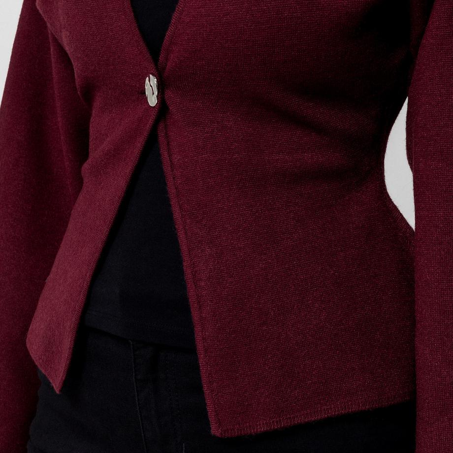 Gina Tricot Cardigan Regular Fit con Chiusura a Bottone Singolo  