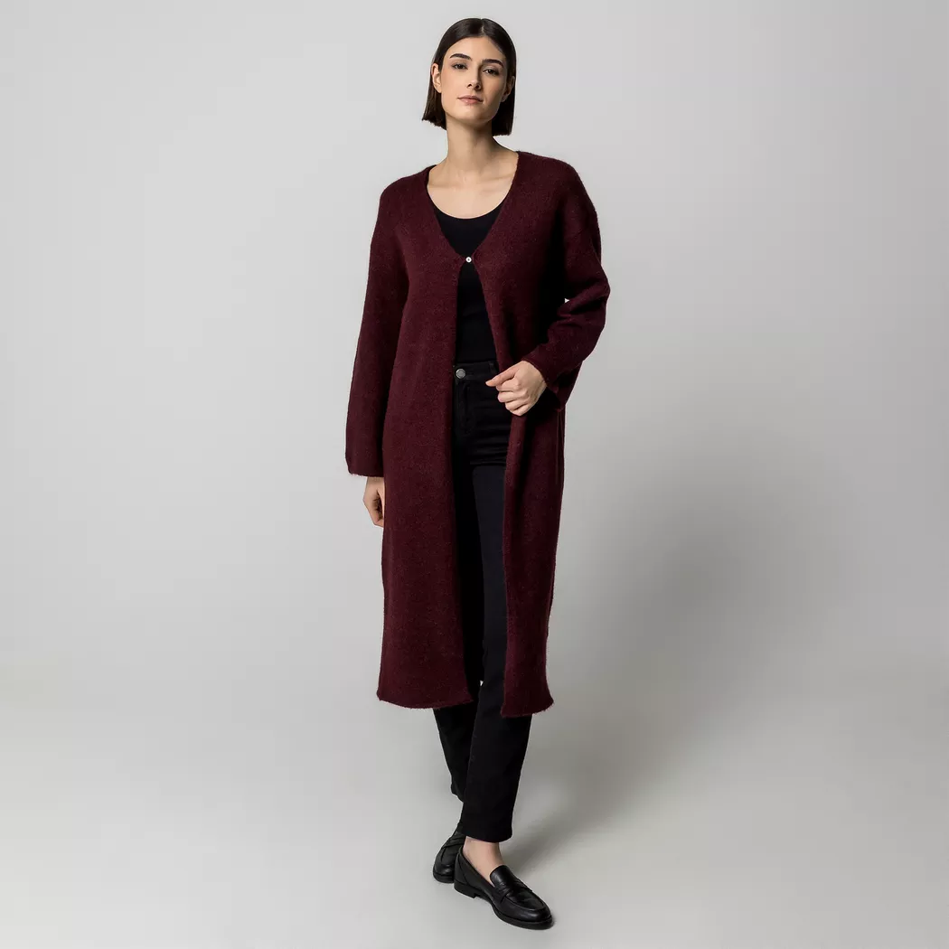 Gina Tricot - Cardigan, für Damen, Bordeaux, Größe S
