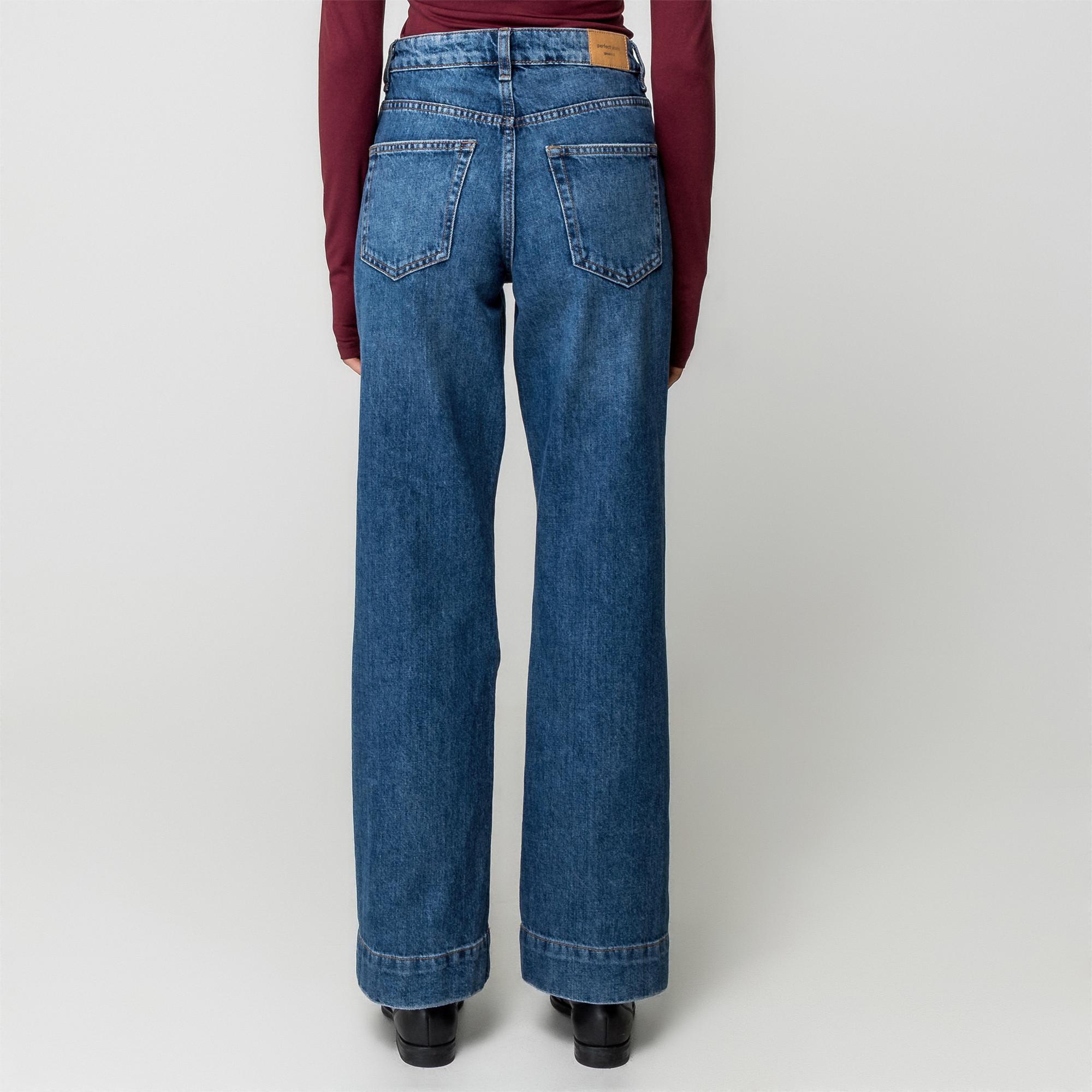 Gina Tricot Jeans Taille Haute Coupe Droite  