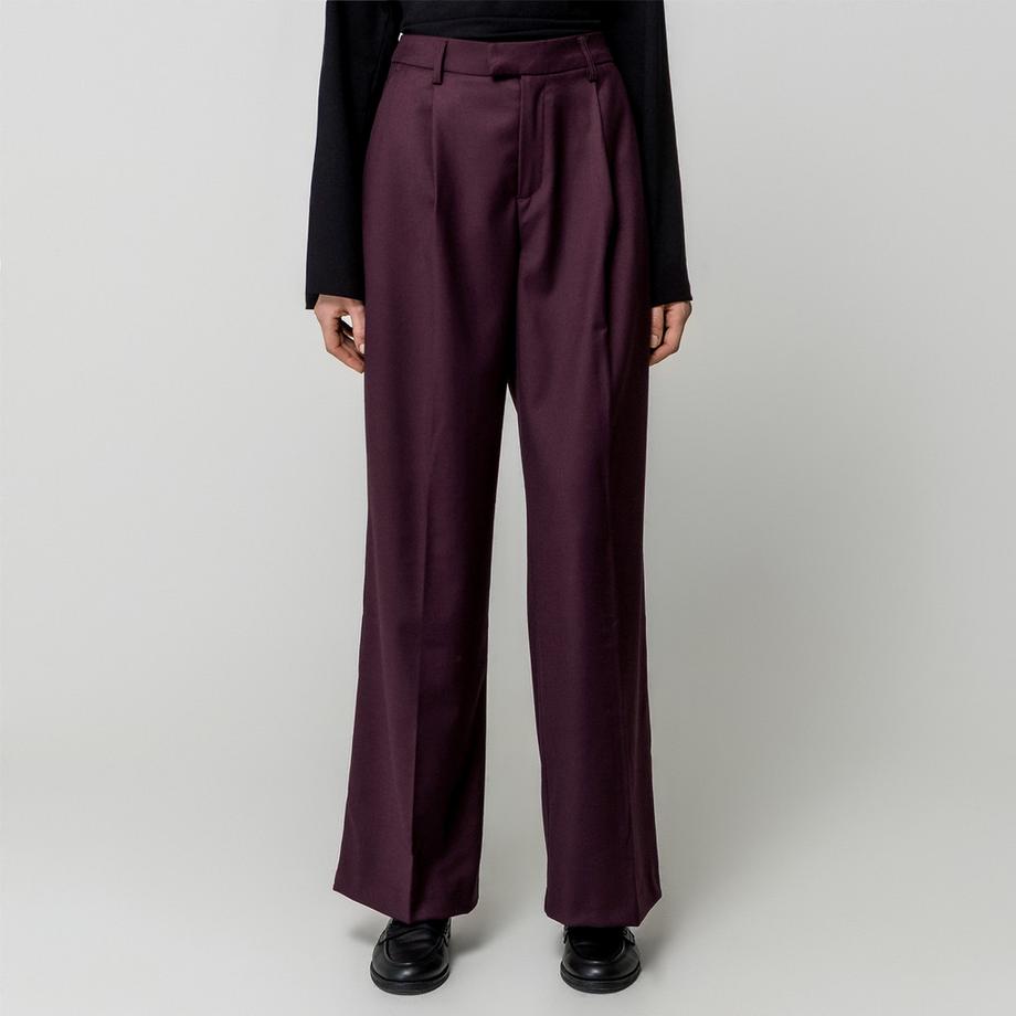 Gina Tricot Pantalon plissé à jambes larges  