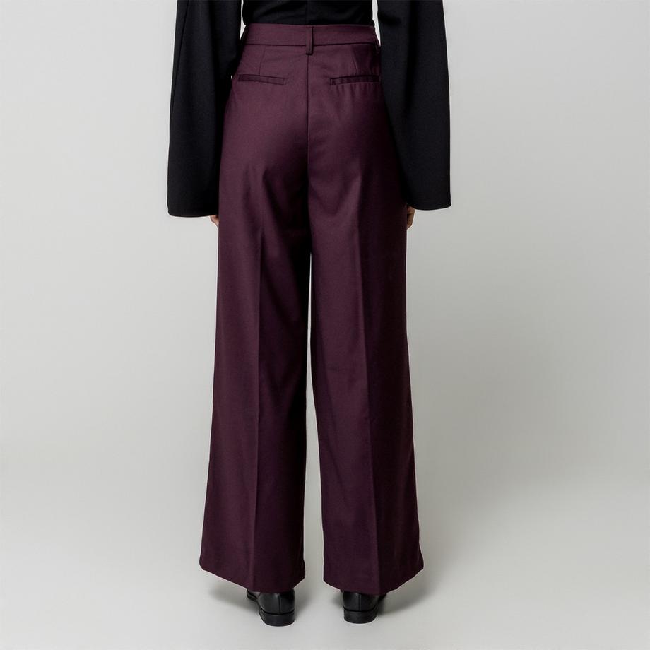 Gina Tricot Pantalon plissé à jambes larges  