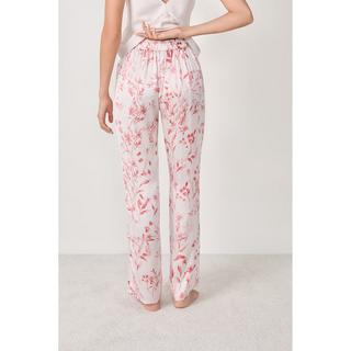 Etam Pantalon de pyjama en satin à imprimé floral  