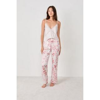Etam Pantalon de pyjama en satin à imprimé floral  