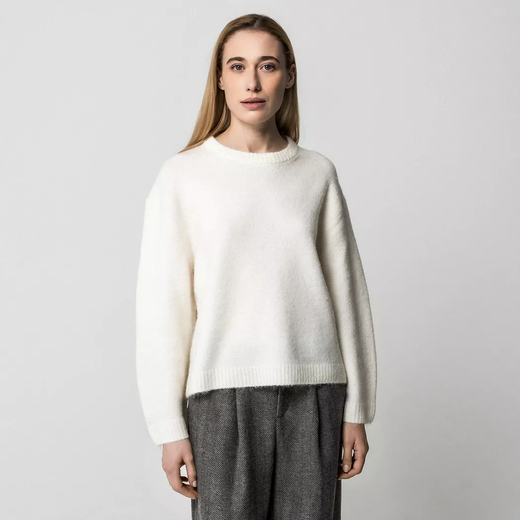 Gina Tricot - Pullover, für Damen, Weiss, Größe S