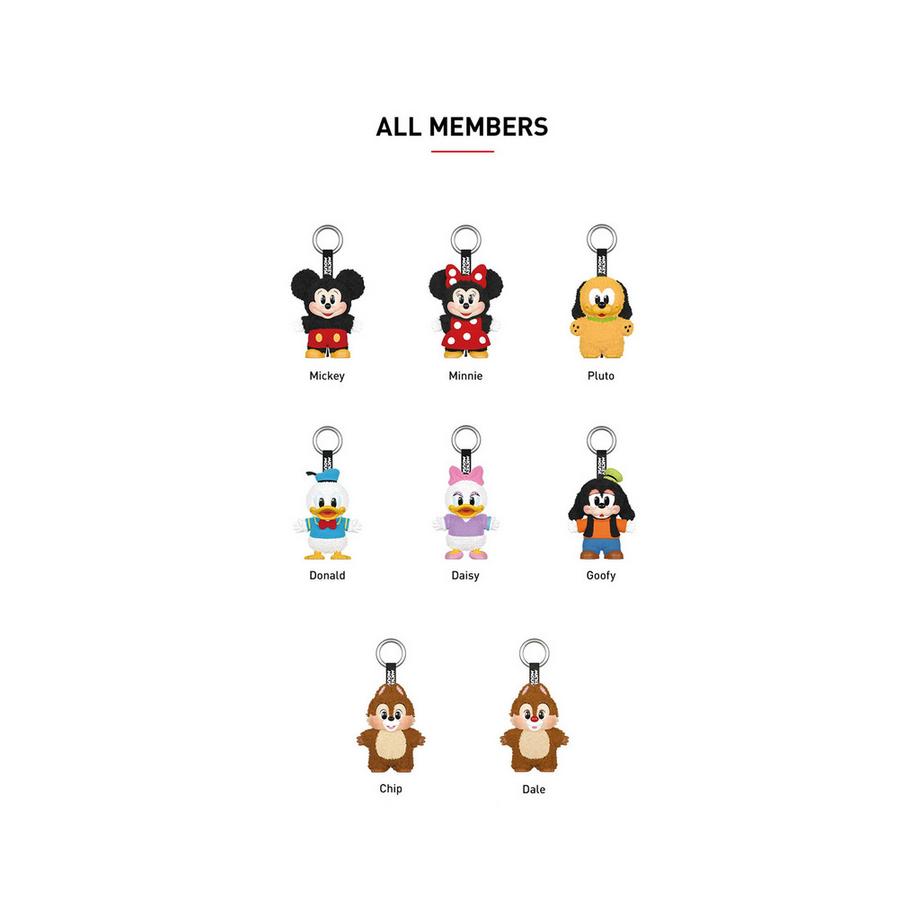 Popmart Beauty Mickey Family "Cute Together" Keychain-Series, Pack surprise  