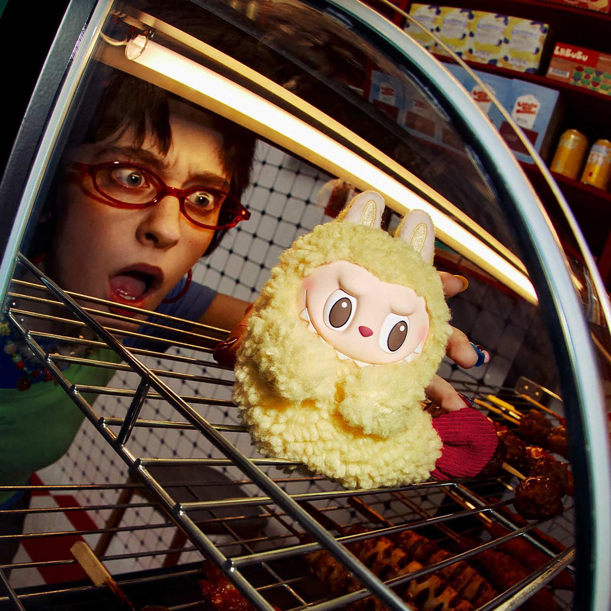 Popmart Beauty Labubu The Monsters "Shrimp Tempura" Wacky Mart Series-Earphone Case  