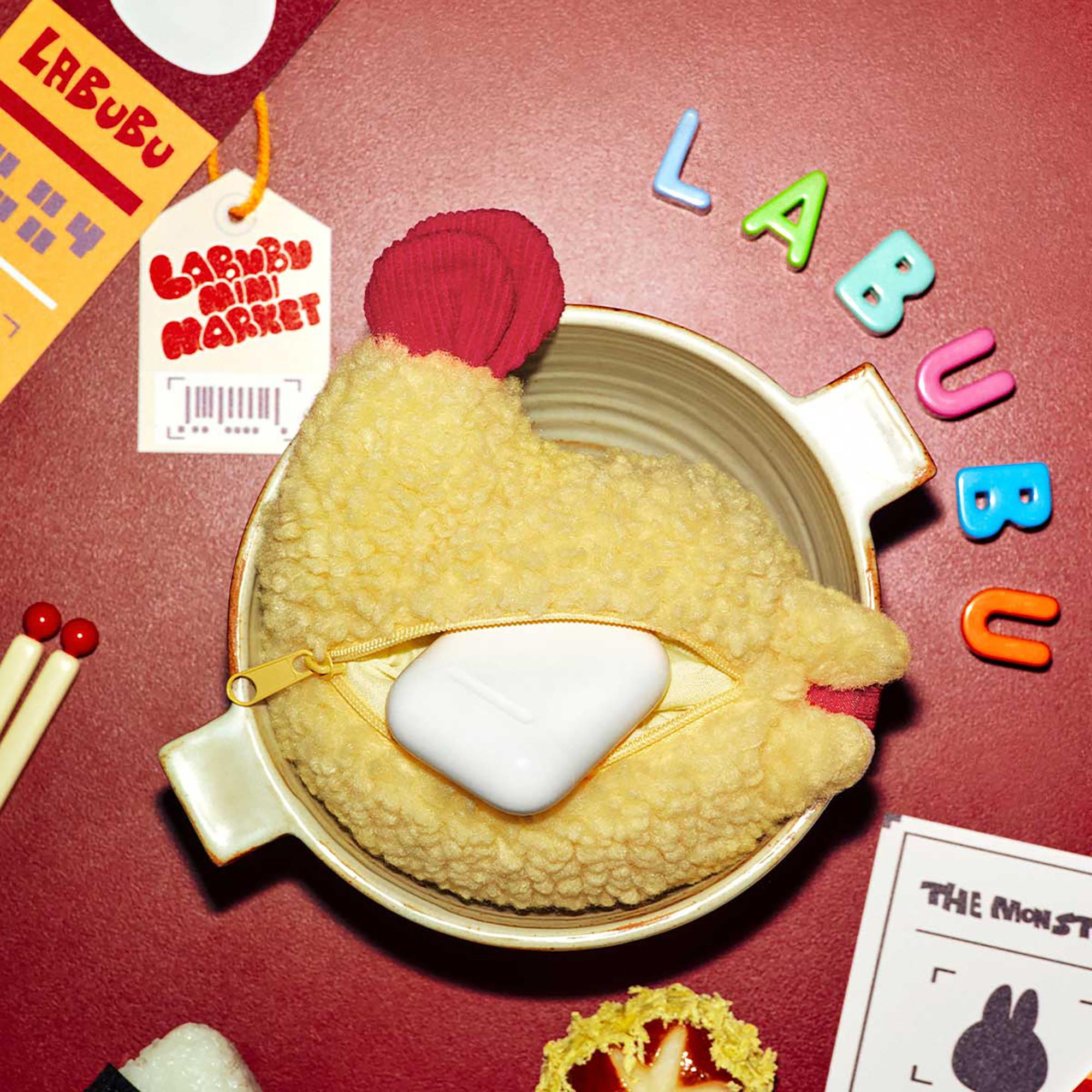 Popmart Beauty Labubu The Monsters "Shrimp Tempura" Wacky Mart Series-Earphone Case  