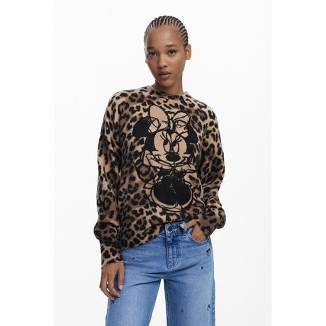 Desigual Minnie Mouse Animal Print Pullover  