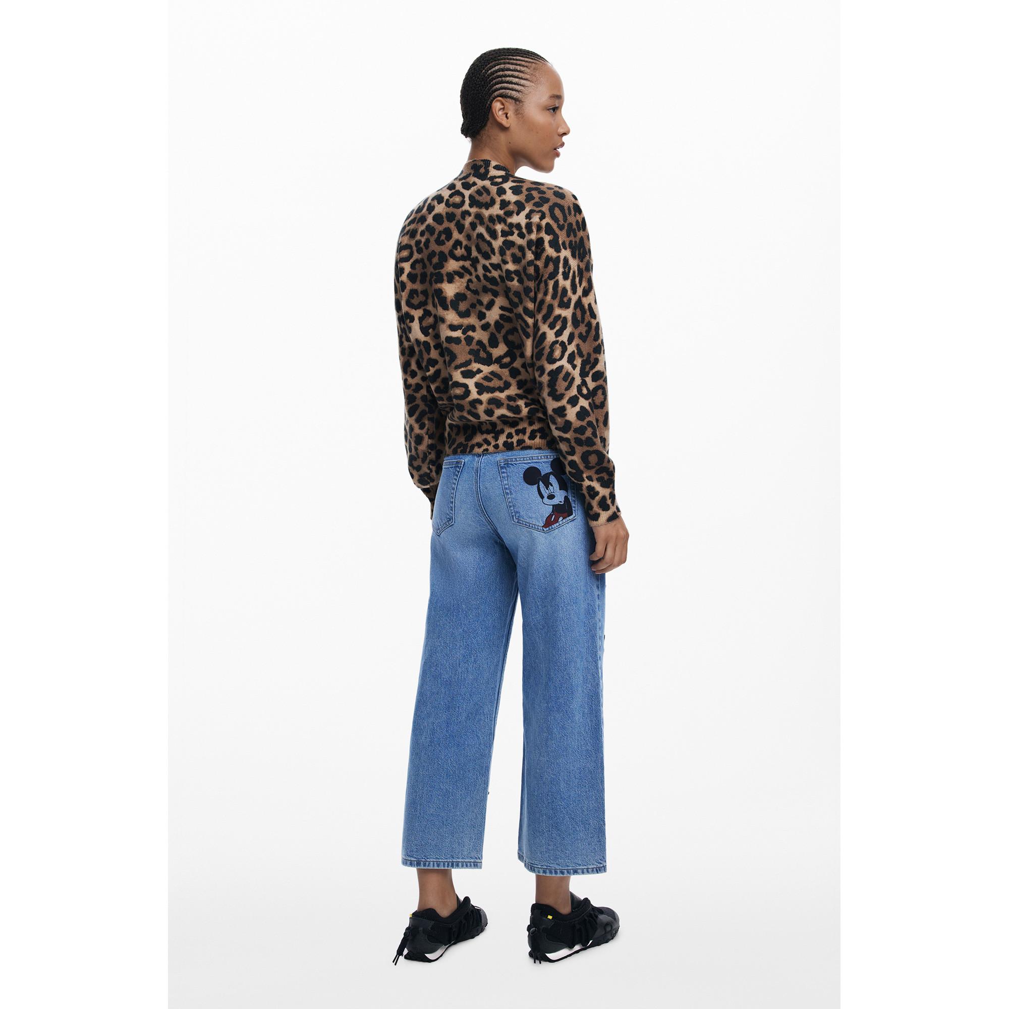 Desigual Minnie Mouse Animal Print Pullover  