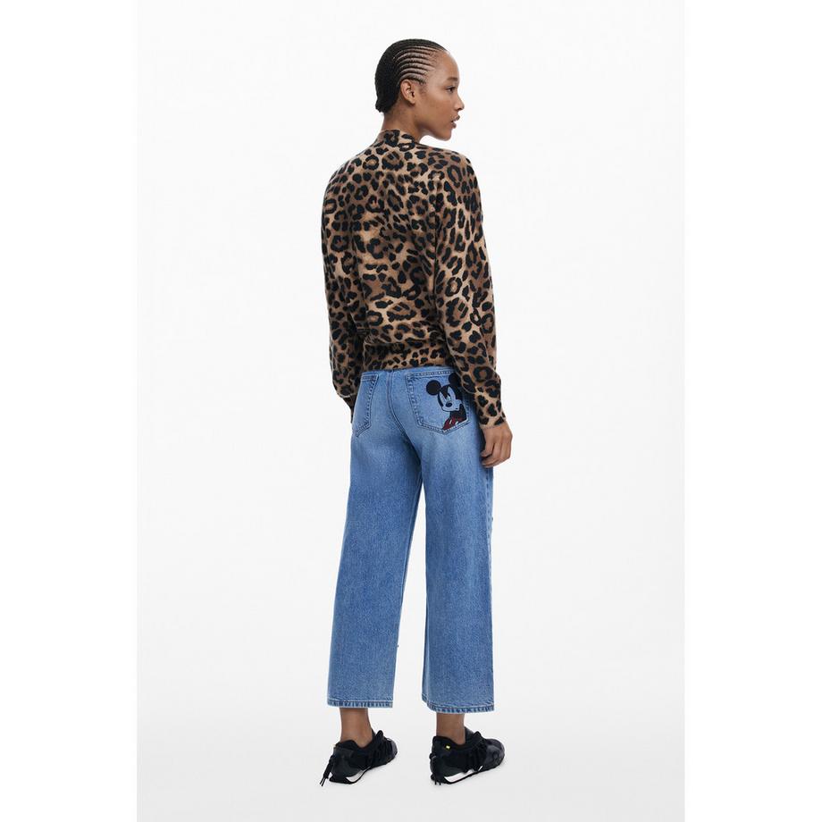 Desigual Minnie Mouse Leopard Print Pullover  