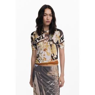 Desigual T-shirt Manches Courtes Col Rond  