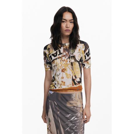 Desigual T-shirt Manches Courtes Col Rond  