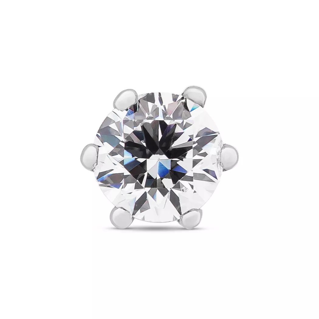 L' Atelier Gold 18 Karat by Manor - Ohrringe, One Size, Weissgold 4