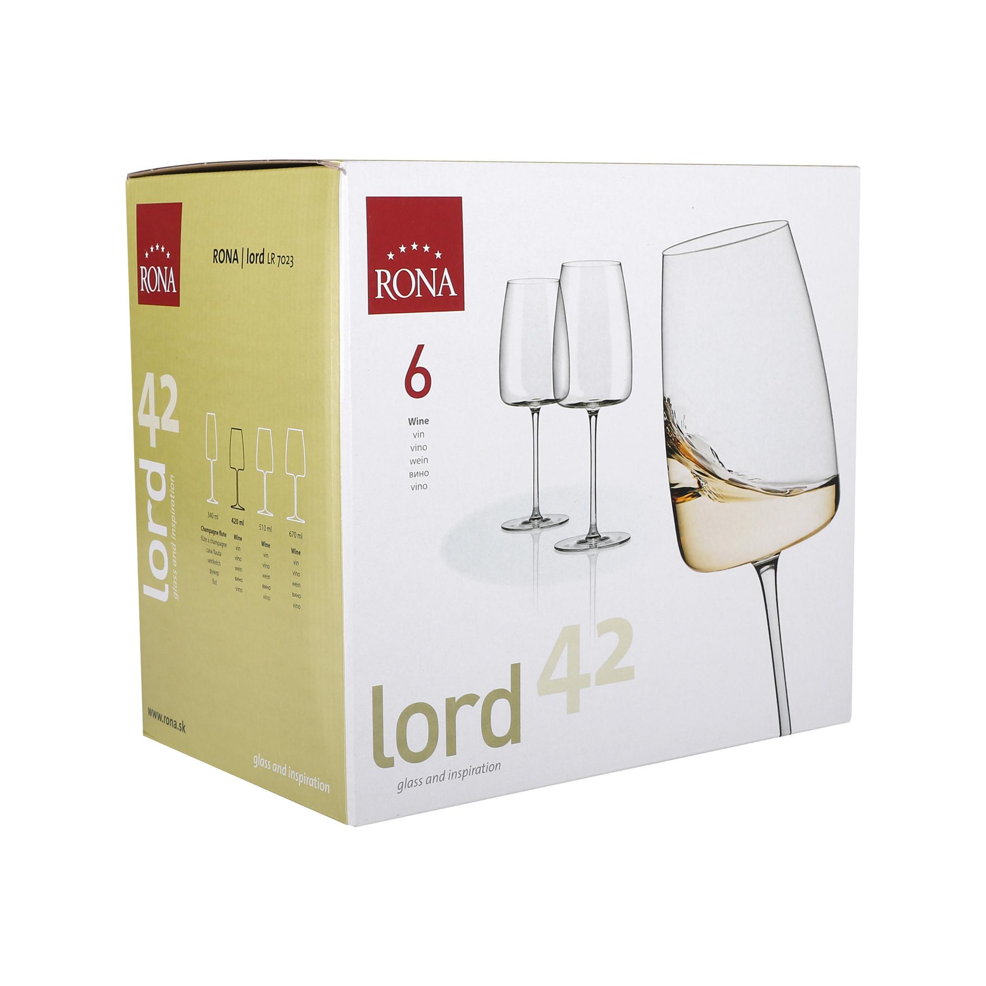 RONA Bicchieri da vino bianco 6 pz Lord 