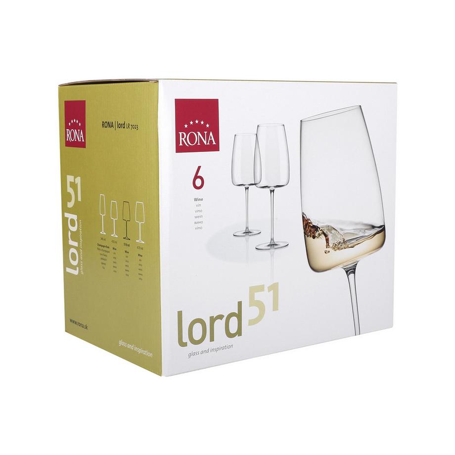 RONA Verres à vin rouge, 6 pièces Lord 