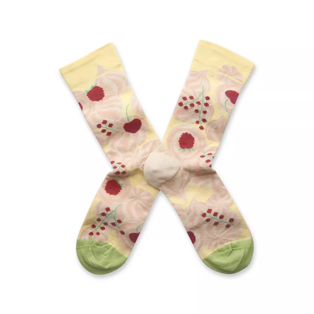 Bonne Maison Wadenlange Socken Women Creme 39-41