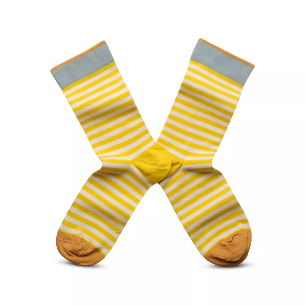 Bonne Maison - Wadenlange Socken, für Damen, Blau, Größe 36-38