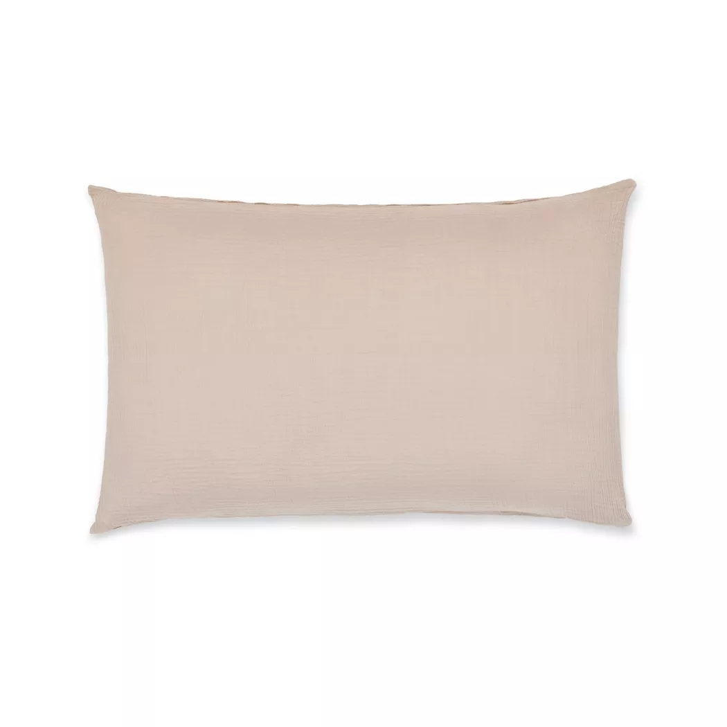 Manor - Kissenbezug, Lurdes Musselin Kissenbezug, 60 x 90 cm, Taupe