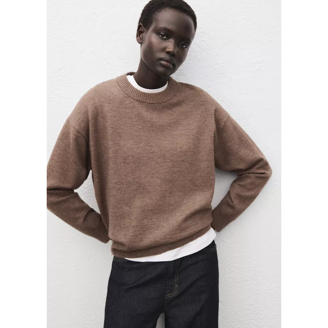 Mango - Pullover, für Damen, Greige, Größe S