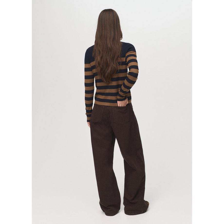 MANGO LUCCAPK Gestreifter Stehkragen Pullover  