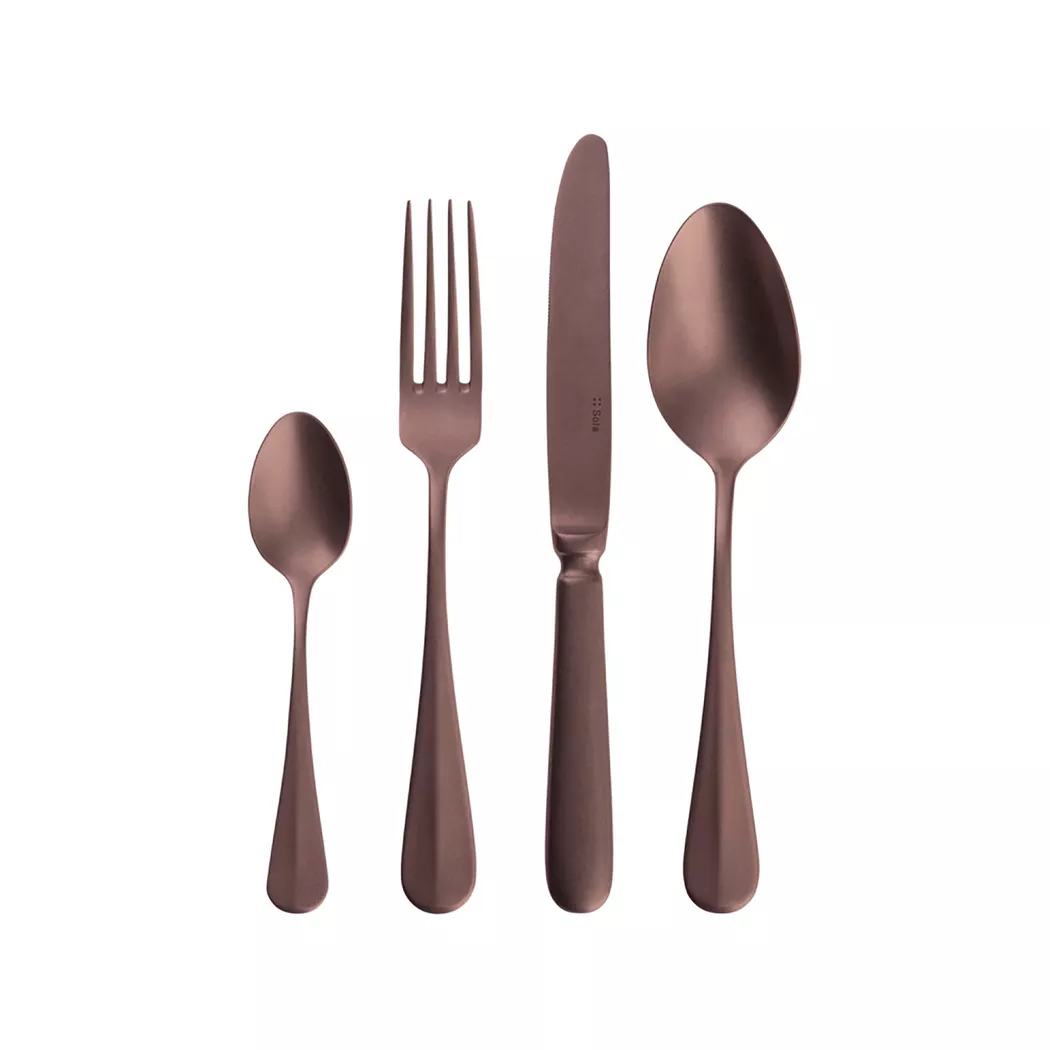 Sola 16-Piece Cutlery Set Copper
