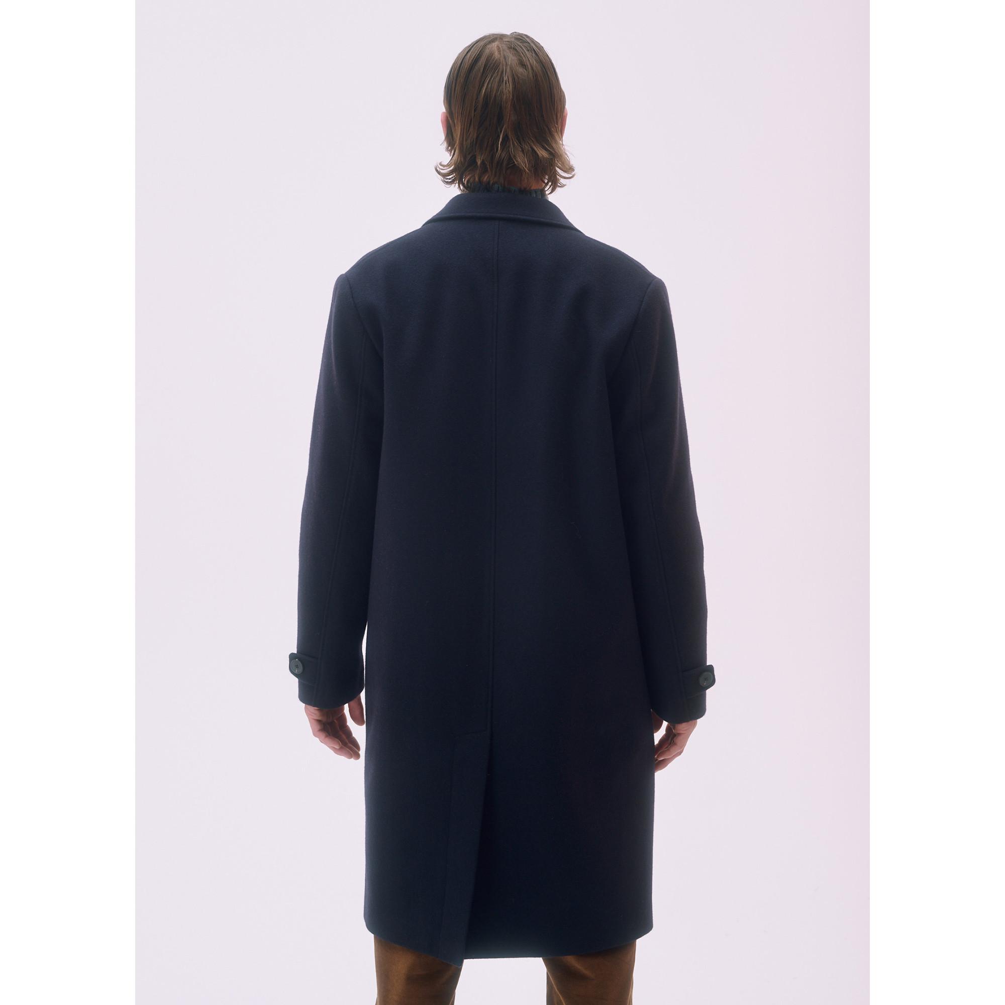 MAISON STANDARDS Gill Regular Fit Reverskragen Wollmantel  