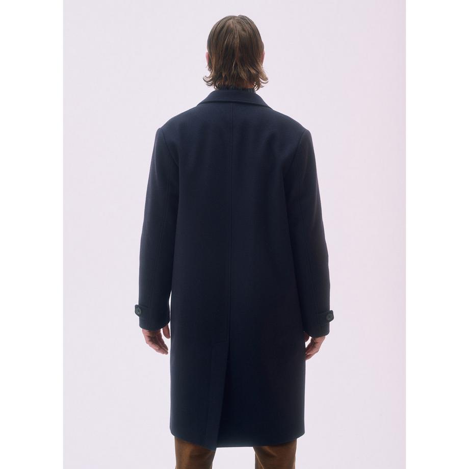 MAISON STANDARDS Gill Regular Fit Cappotto in Lana Collo a Revers  