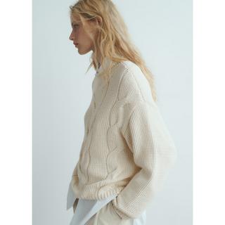 MANGO TRENZAS Zopfmuster Oversize Pullover  