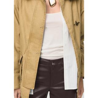 MANGO LIMA Straight Fit Kunstlederhose  