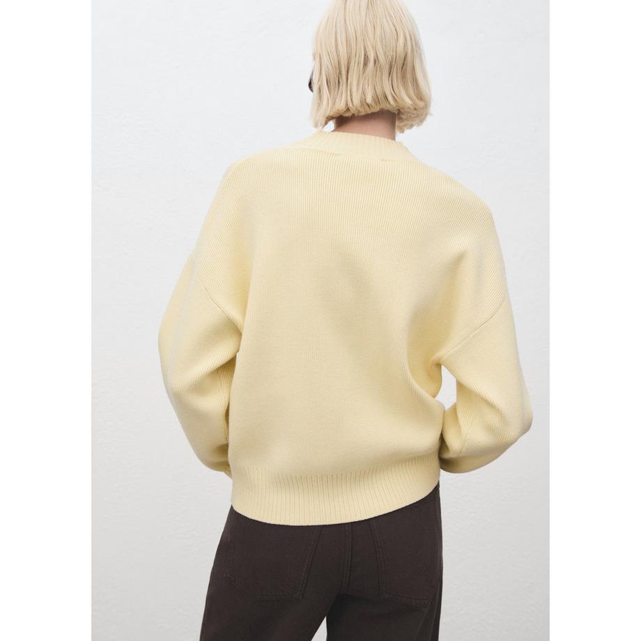 MANGO RINO Pull en maille côtelée  