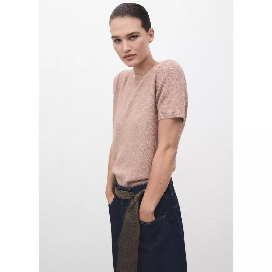 Mango - Pullover, für Damen, Nude, Größe S