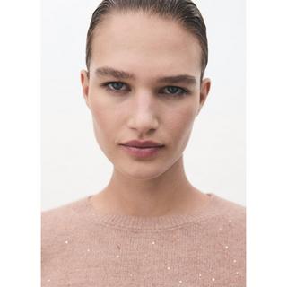 MANGO CABILDO Maglione Lurex Maniche Corte  