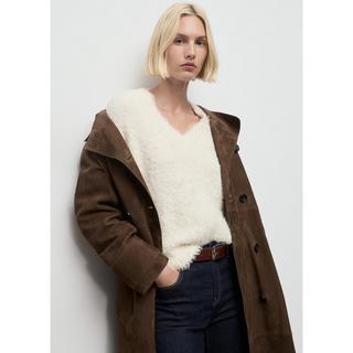 MANGO Antonia Flauschiger Rundhals Pullover  