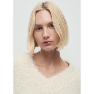 MANGO Antonia Flauschiger Rundhals Pullover  