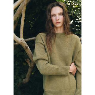 MANGO FLOWERY Oversized Grobstrick Pullover  