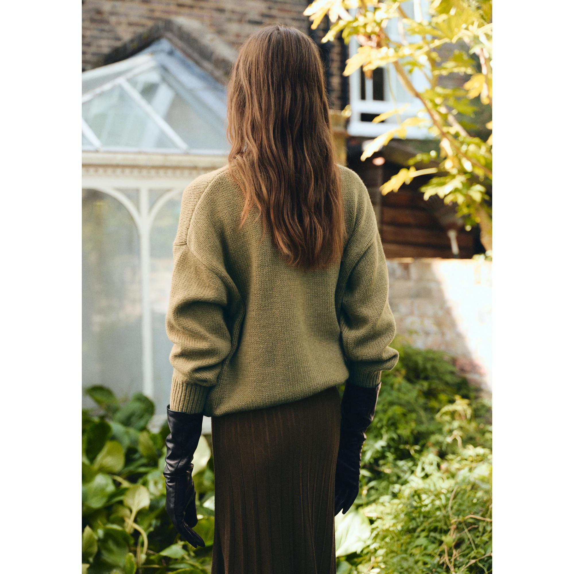 MANGO FLOWERY Oversized Grobstrick Pullover  