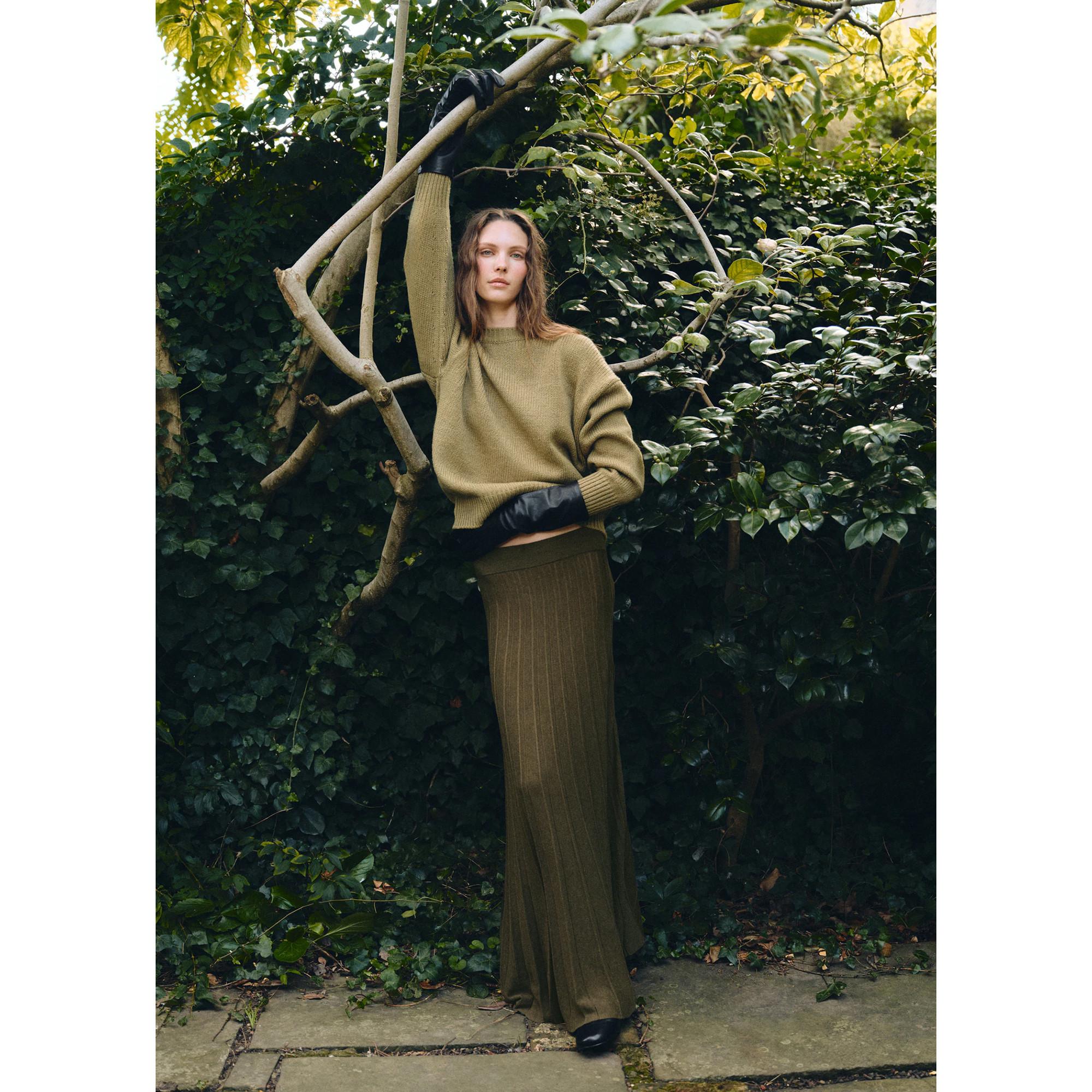 MANGO FLOWERY Oversized Grobstrick Pullover  