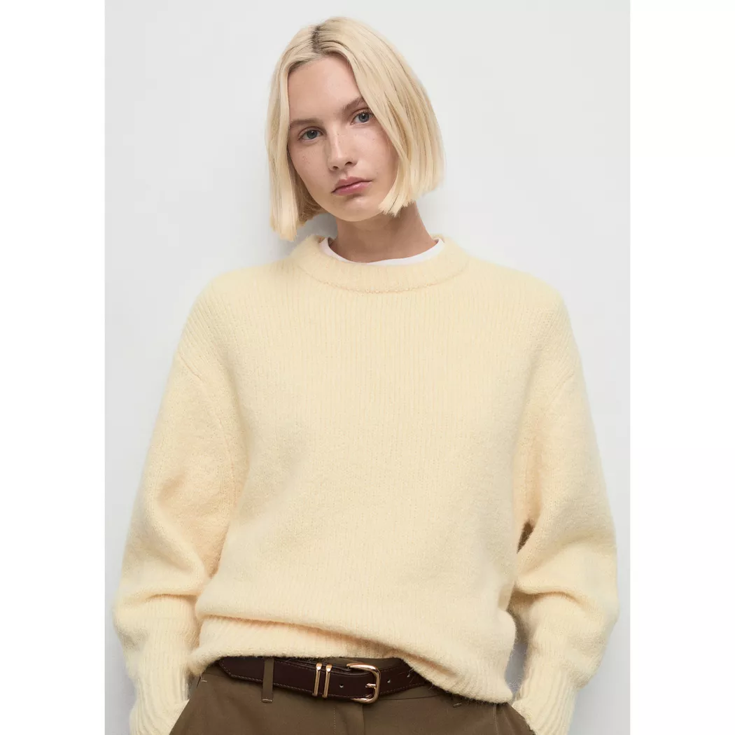 Mango - Pullover, für Damen, Gelb Pastel, Größe S