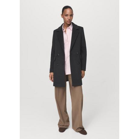 MANGO DALI Zweireiher Wollmix Mantel  