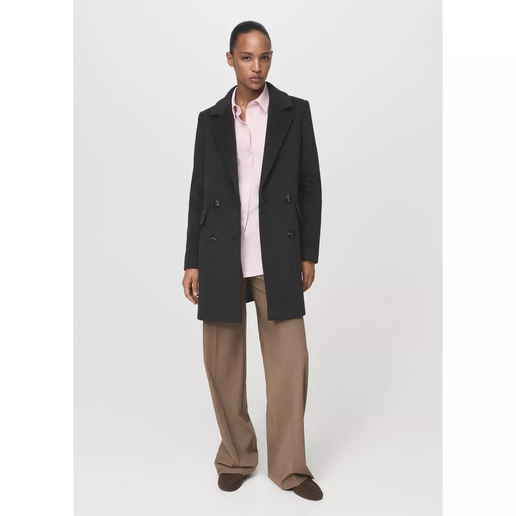 Mango - Mantel, für Damen, Grau, Größe S