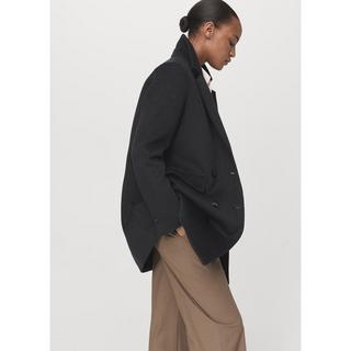 MANGO DALI Zweireiher Wollmix Mantel  