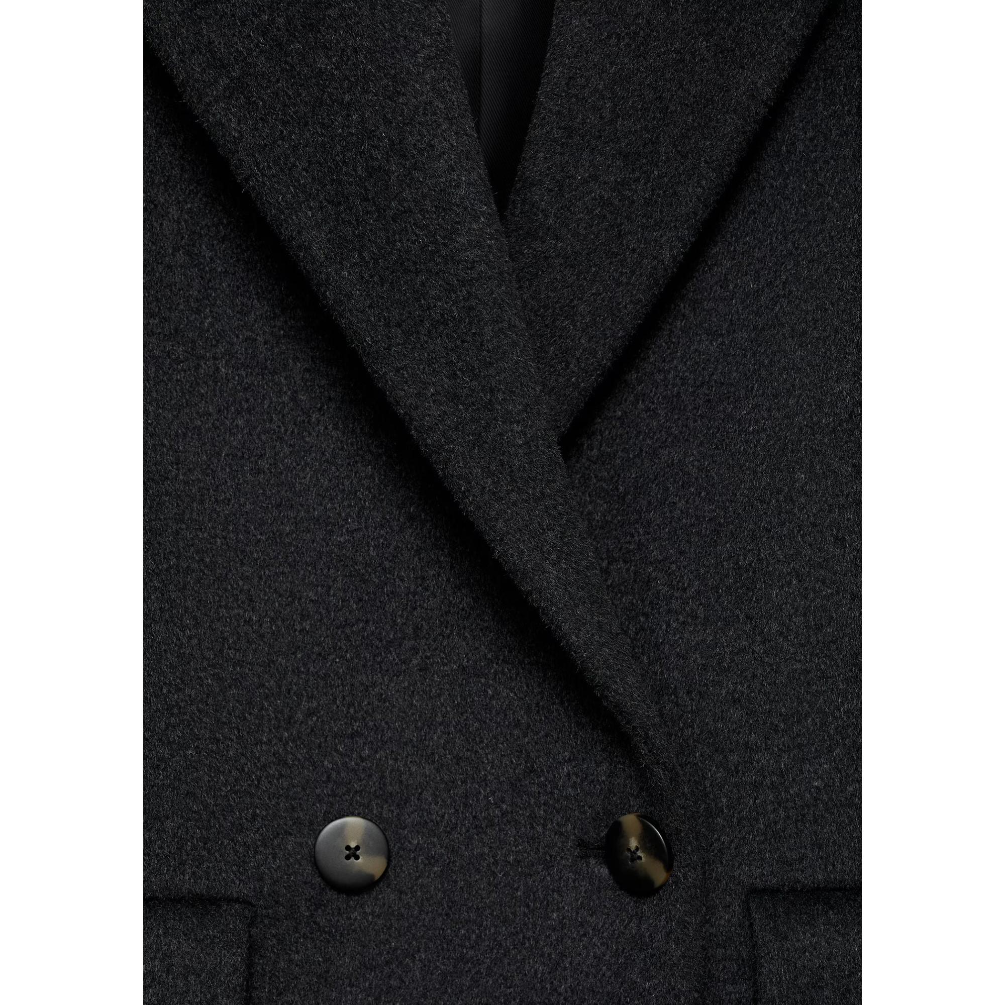 MANGO DALI Zweireiher Wollmix Mantel  