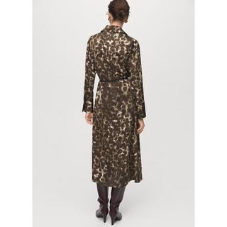 MANGO Camila All-Over Print Hemdblusenkleid  