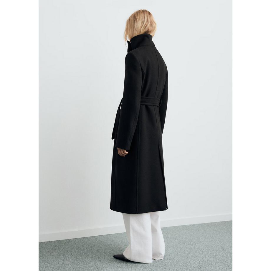 MANGO Sirenita Manteau Long avec Ceinture  