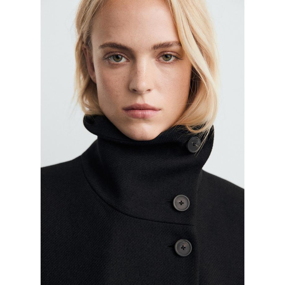 MANGO Sirenita Manteau Long avec Ceinture  