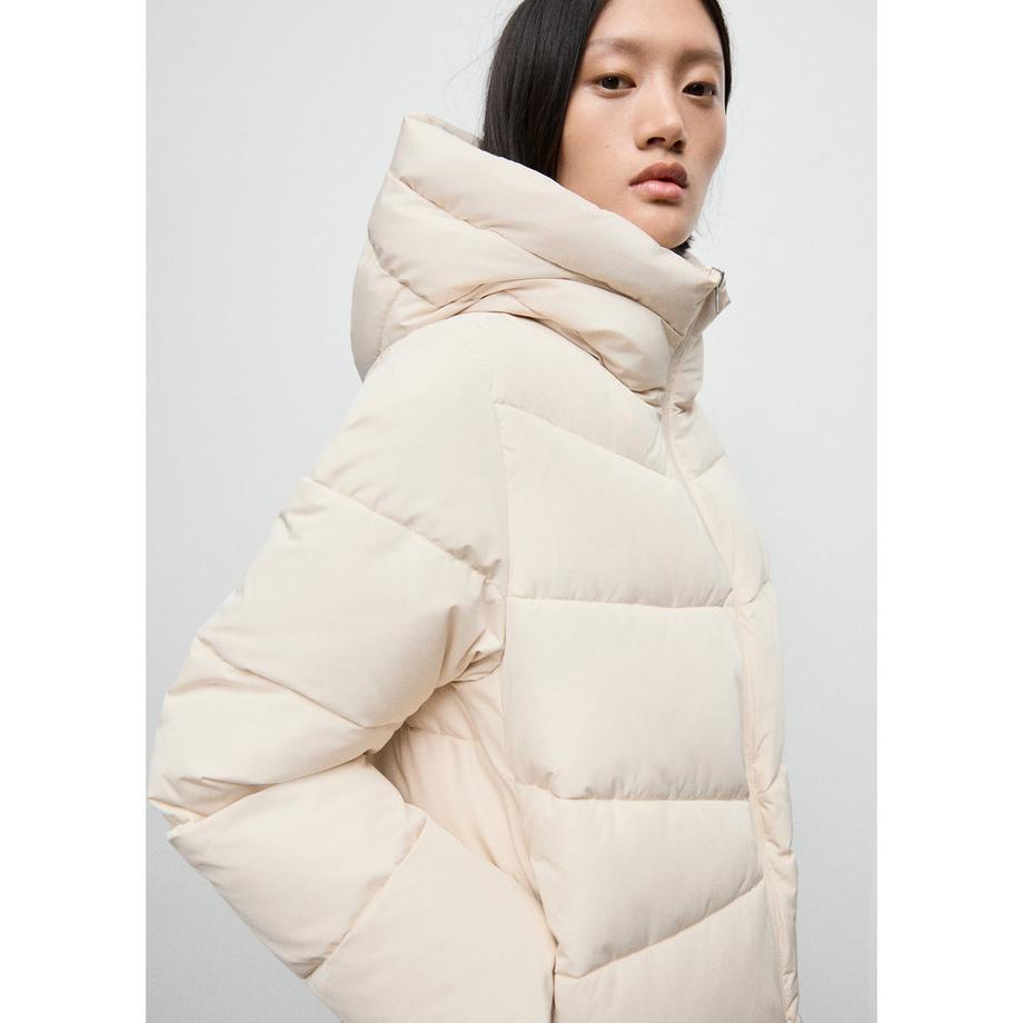 MANGO TOKYO Anorak matelassé avec capuche  