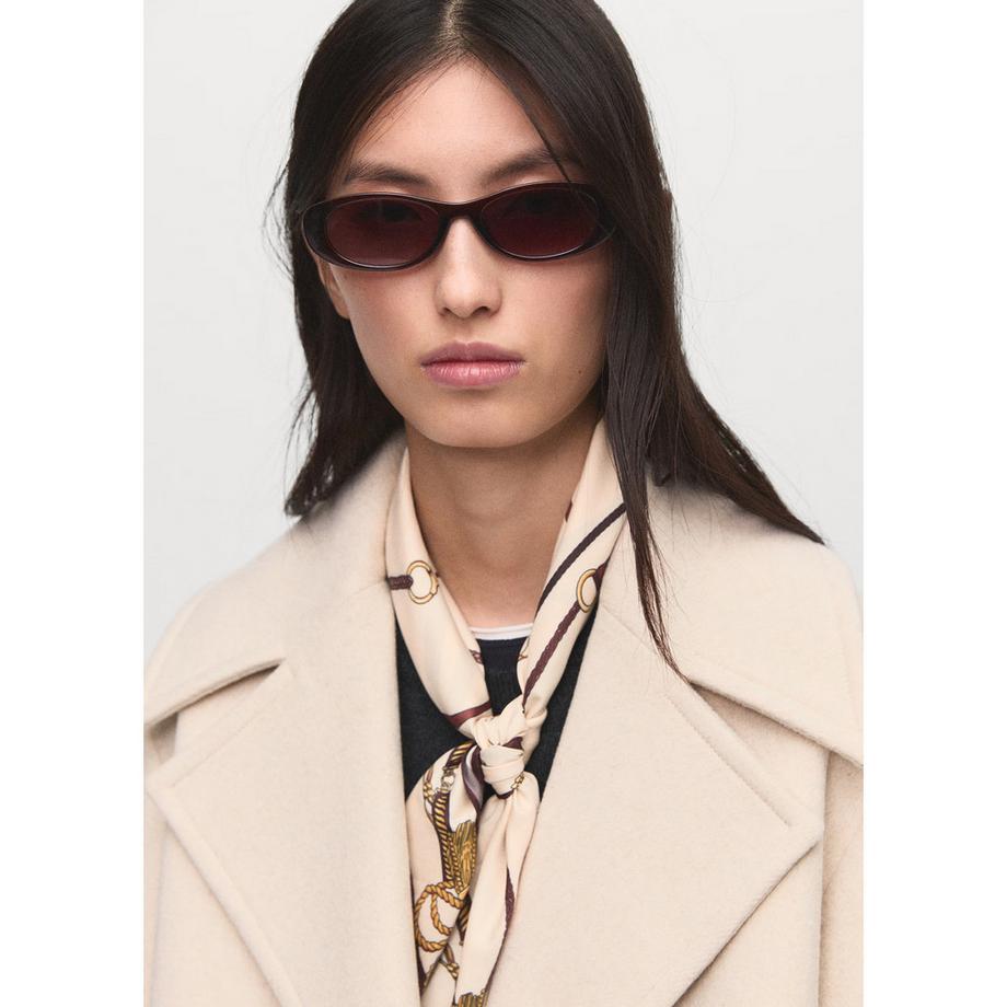 MANGO Goya Zweireihiger Wollmix Mantel  