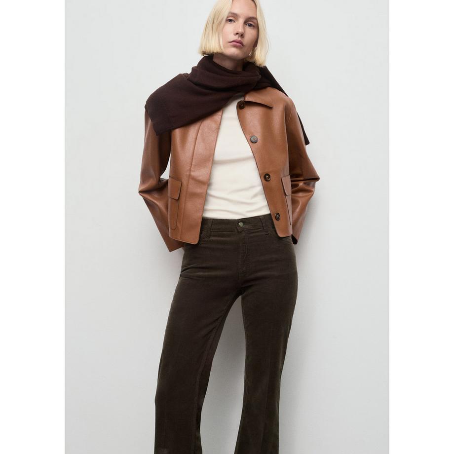 MANGO Jolenep Straight Fit Cordcord Jeans  