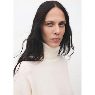 MANGO TALDOTE Rollkragen Rippstrickkleid  