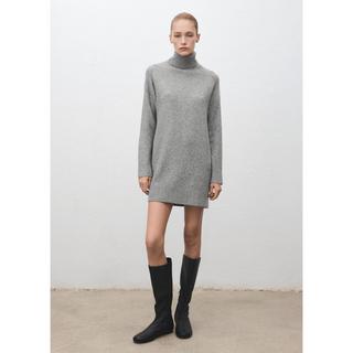 MANGO TALDOTE Rollkragen Strickkleid  